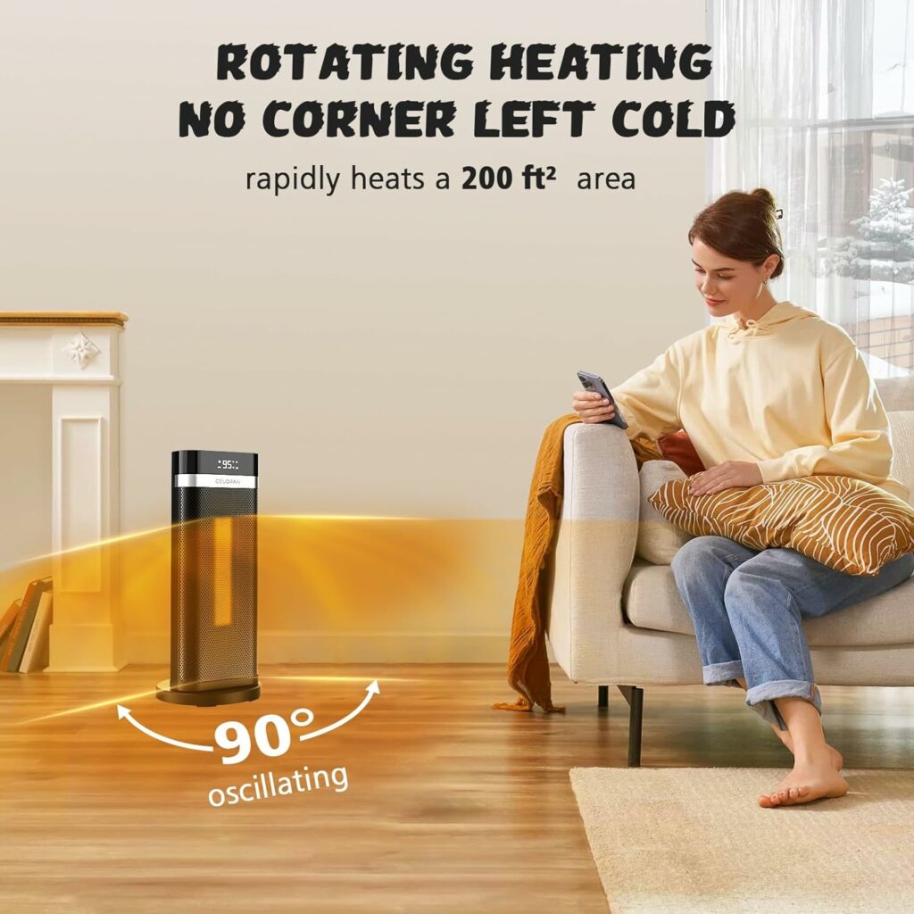 , Celoran Space heater for indoor use, Portable Electric Heater for office
